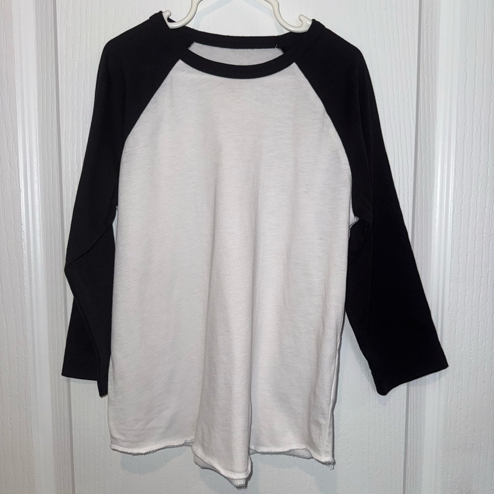 Athletic Works Black and White Long Sleeve Tee